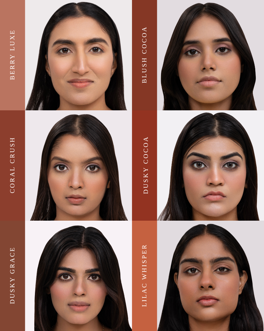 Sonaira Glow Drop Serum Blush Swatch – Natural Satin Finish Blush on Skin
